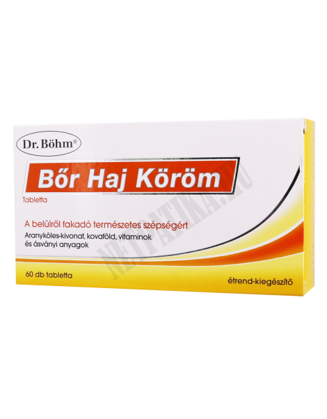 Dr. Böhm Bőr-Haj-Köröm étrend-kiegészítő tabletta 