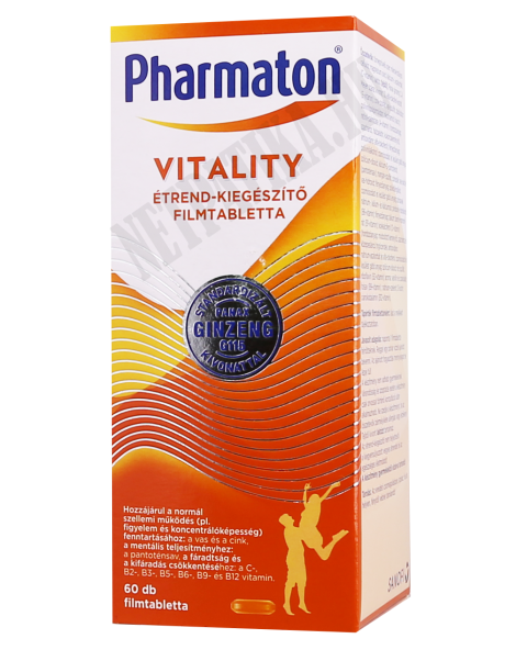 Pharmaton Vitality  étrendkiegészítő filmtabletta 100db