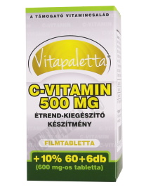 Vitapaletta C-vitamin 500mg étrend-kiegészítő filmtabletta
