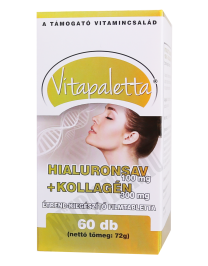 Vitapaletta Hialuronsav 100mg+Kollagén 300mg étrend-kiegészítő filmtabletta