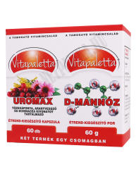 Vitapaletta Uromax étrend-kiegészítő kapszula +             D-Mannóz étrend-kiegészítő por