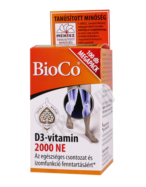 BioCo D3-vitamin 2000IU tabletta
