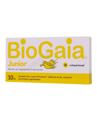 BioGaia Junior Protectis+ D-vitamin narancs ízű rágótabletta