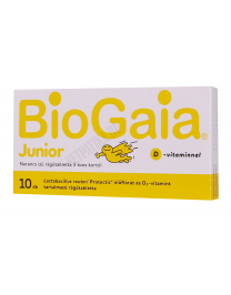 BioGaia Junior Protectis+ D-vitamin narancs ízű rágótabletta