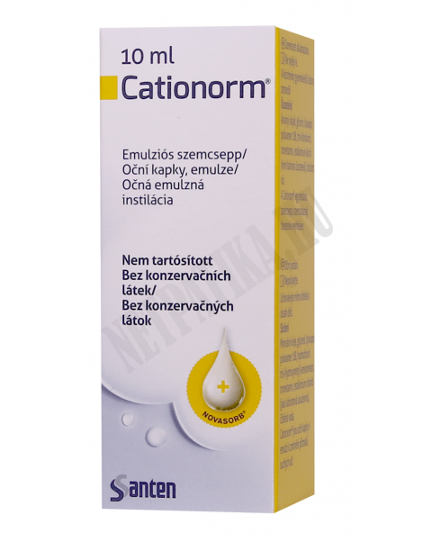 Cationorm emulziós szemcsepp