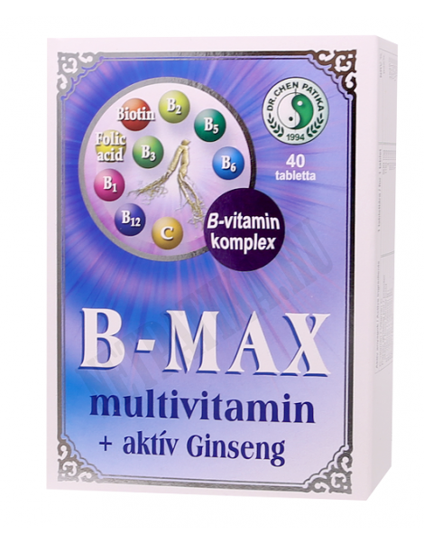 Dr. Chen B-MAX Multivitamin + Aktív Ginseng tabletta