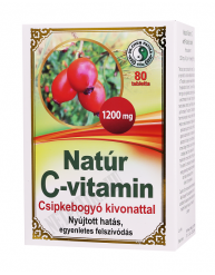 Dr. Chen Natúr C-vitamin Csipkebogyóval tabletta - 80db