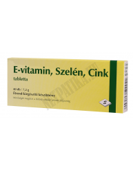 E vitamin Szelén Cink tabletta