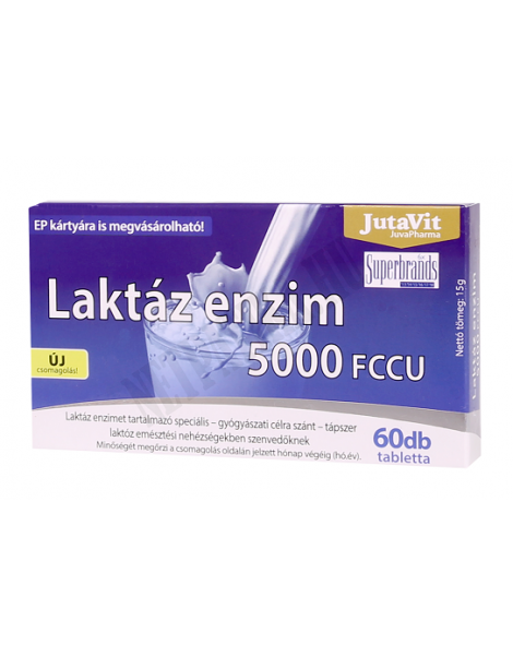 JutaVit Laktáz enzim 5000 FCCU 60db tabletta
