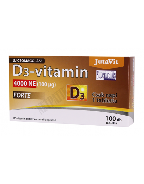 JutaVit D3-vitamin 4000NE FORTE Olíva lágykapszula