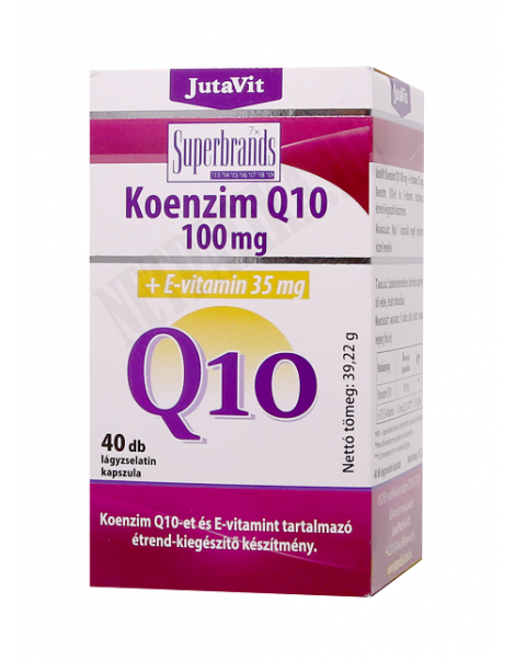 JutaVit Koenzim Q10 100mg +E-vitamin 35mg