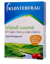 Klosterfrau Izlandi Zuzmó Szopogató Tabletta Gyerekeknek