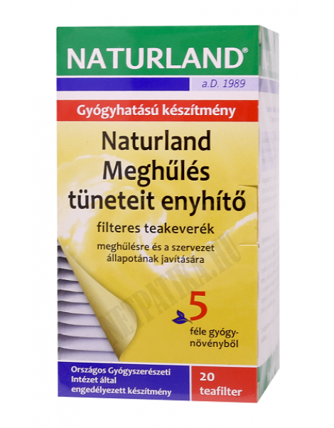 Naturland Meghűlés tüneteit enyhítő filteres teakeverék