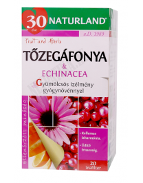 Naturland Tőzegáfonya & echinacea gyümölcstea 20 x 2,0 g filter 