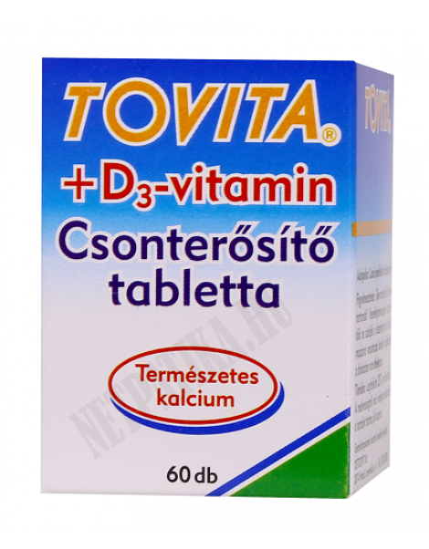 Tovita csonterősítő tabletta+D3 vitamin